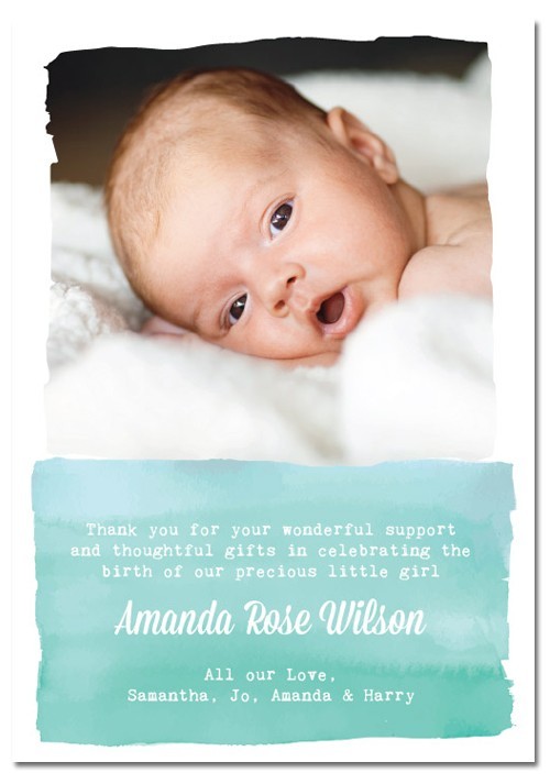 Amanda Birth Announcement Cards