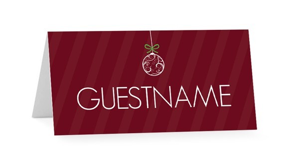Ampersand Holiday Placecard