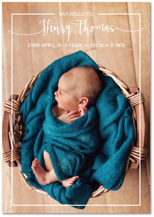 Baby Arrived Birth Announcement Cards