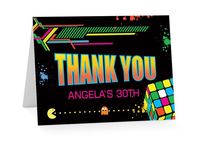 Back to the Future Thank You Cards