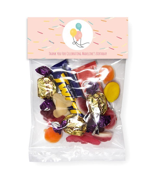 Balloons Birthday Lolly Bags