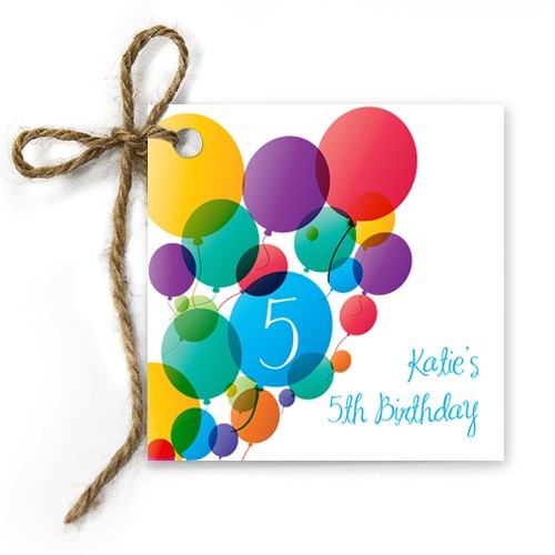 Big Balloons Gift Tags