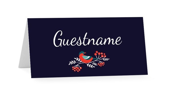 Bird Wreath Placecards