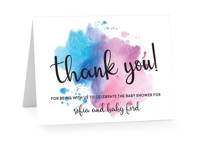 Boy or Girl Baby Shower Thank You Cards