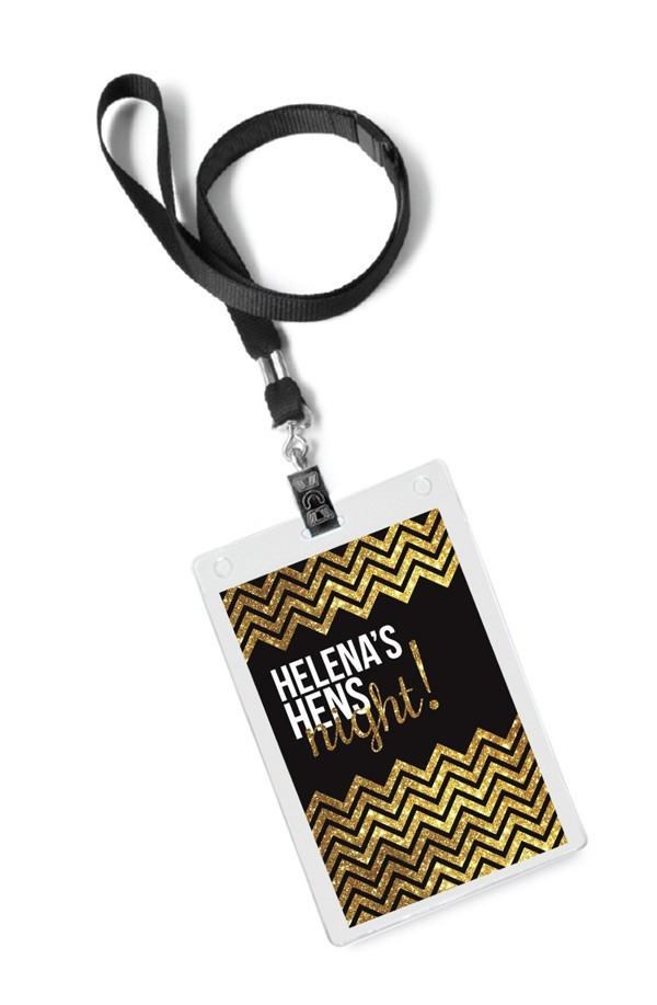 Chevron Glitter VIP Invitations