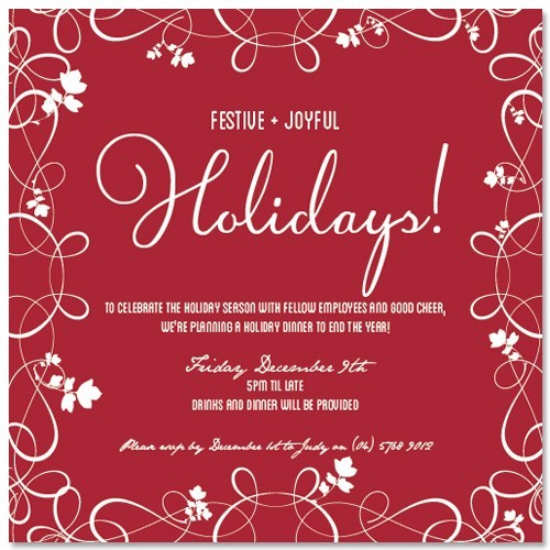 Christmas Spirit Invitations