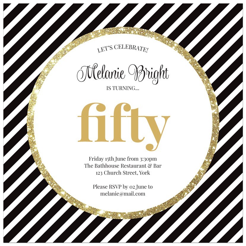 Classical Birthday Invitations