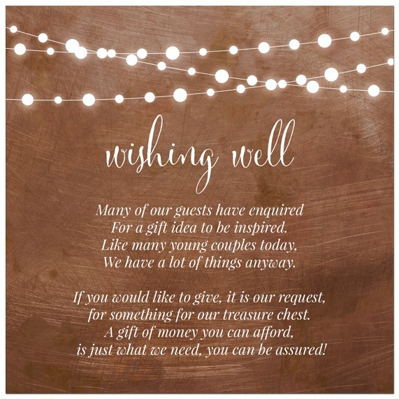 Copper Lights Wishing Well Card