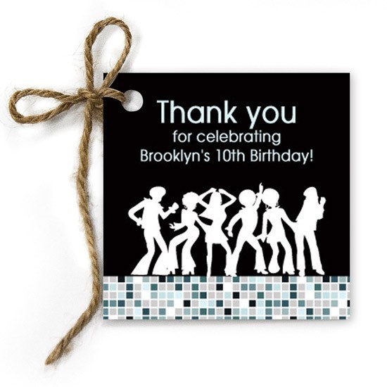 Disco Diva Birthday Gift Tags