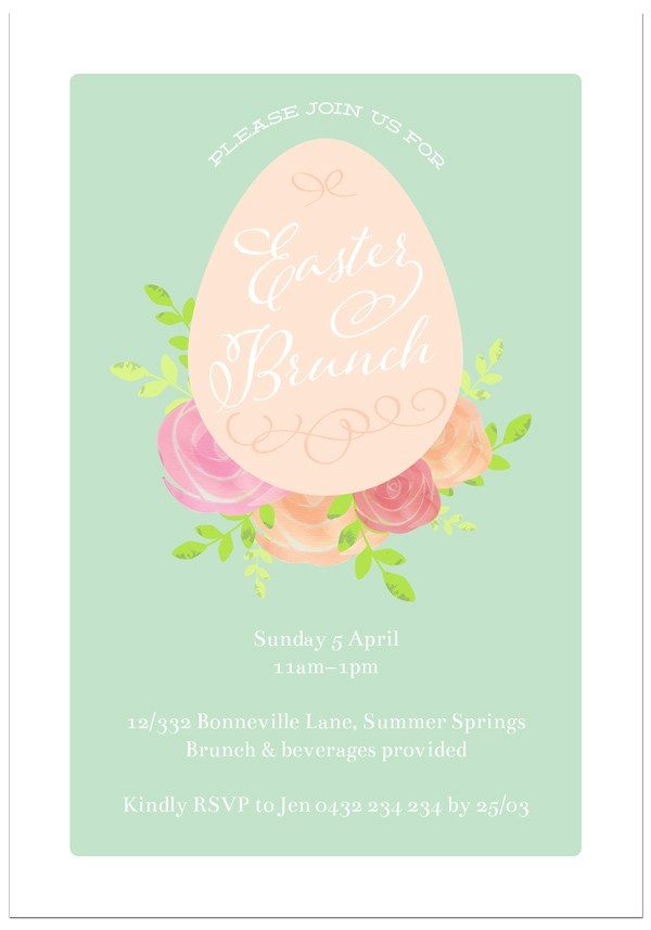 Easter Brunch Invitations