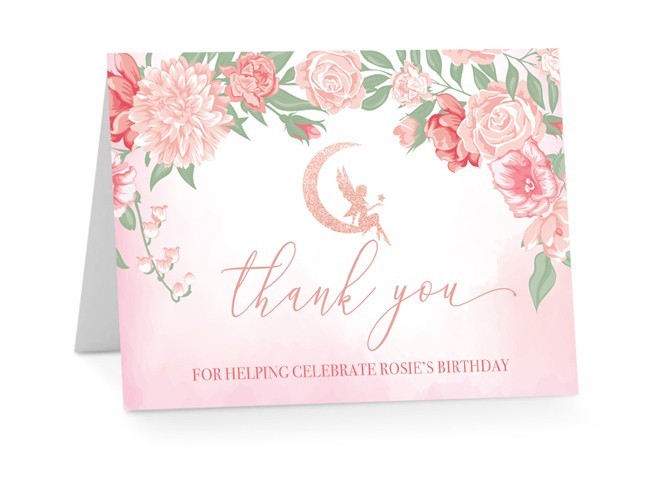 Fairy Birthday Thank You Cards