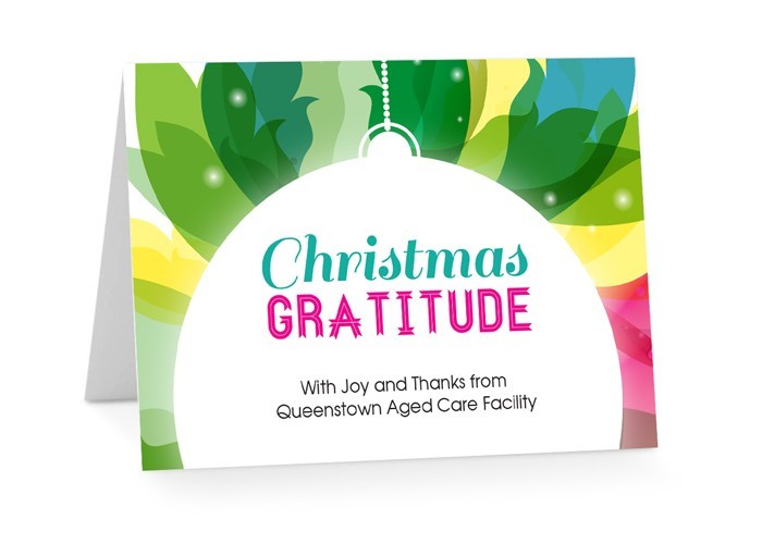 Festive Spirit Thank You Cards