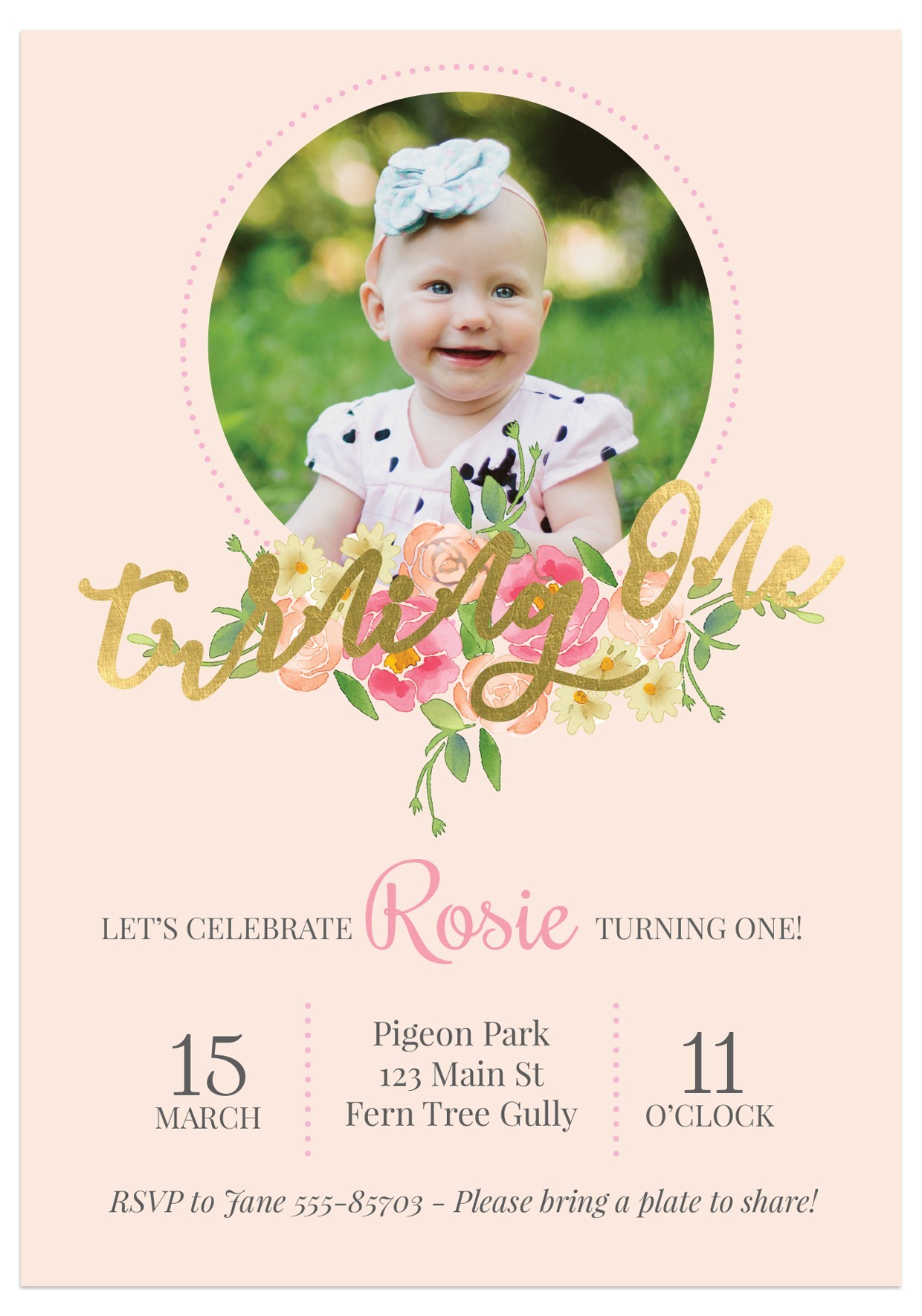 Flossy Birthday Invitations