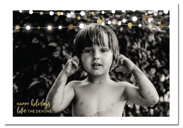 Glitter Balls Christmas Card
