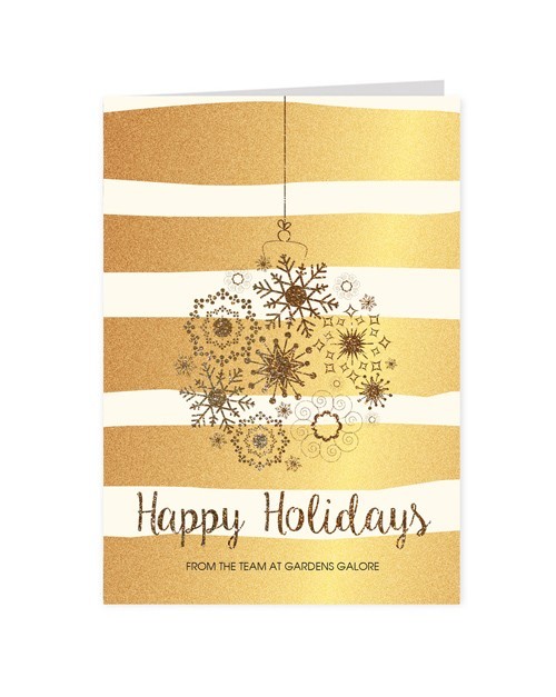 Gold on Gold Christmas Cards