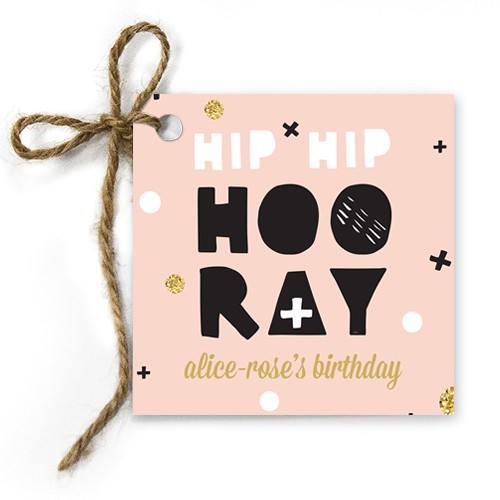 Hip Hip Hooray Birthday Gift Tags