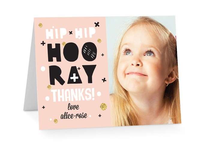 Hip Hip Hooray Birthday Thank You Cards