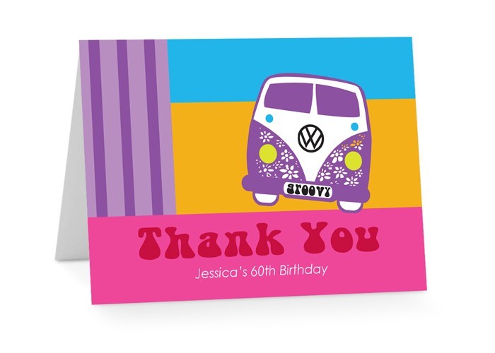 Hippie Heaven Birthday Thank You Cards