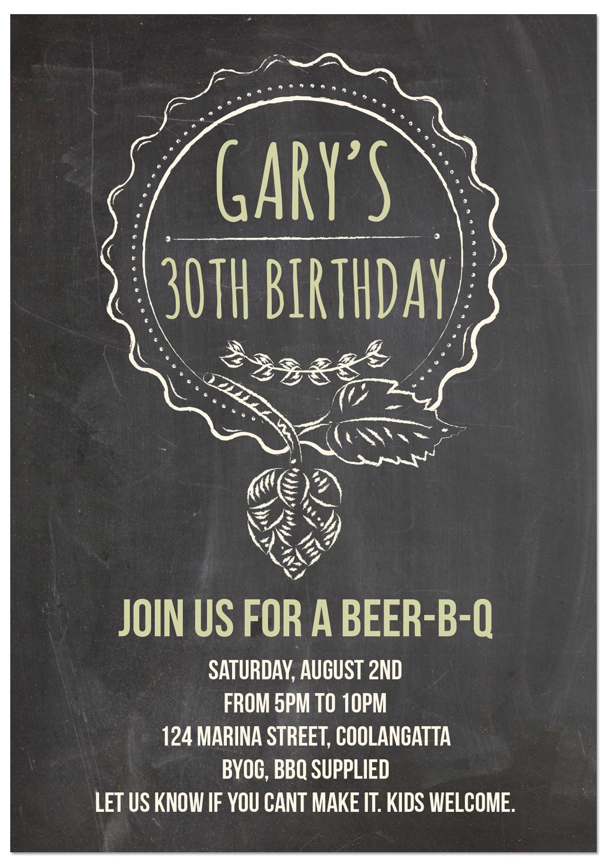 Hoppy Birthday Invitations