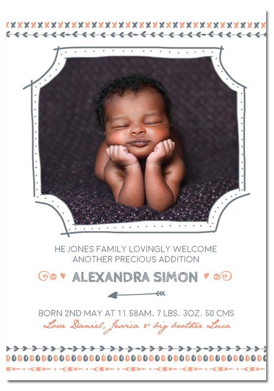 Kisses & Cuddles Birth Announcement Cards