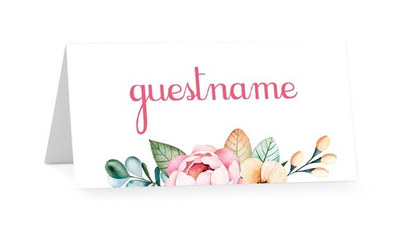 Magical Forest Christening Placecards