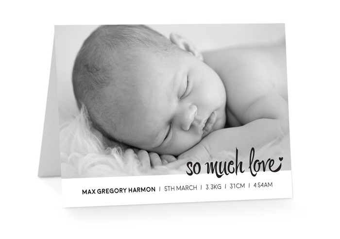Majestic Baby Announcement Cards