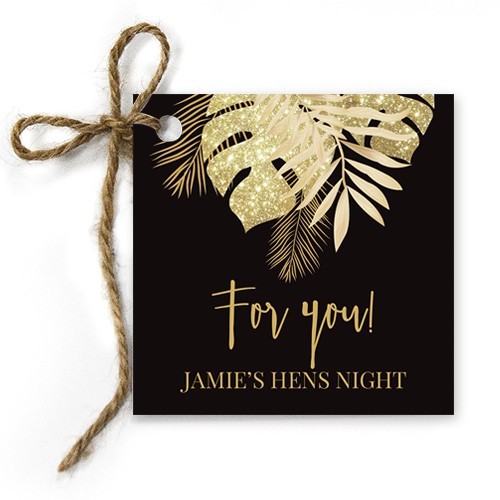 Night Jungalow Hens Gift Tag