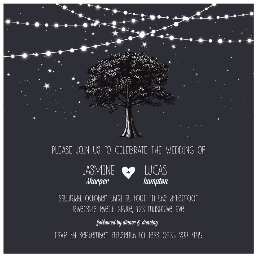 Oak Wedding Invitations