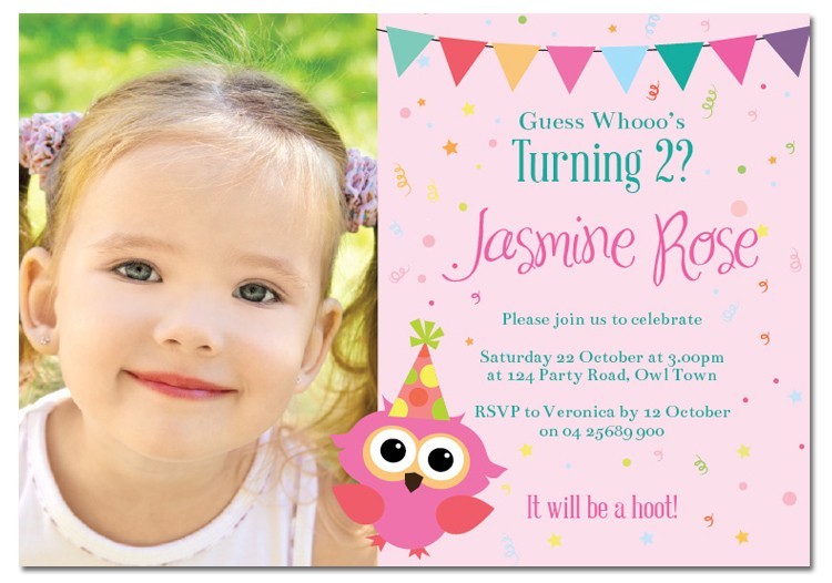 Owly Birthday Invitations