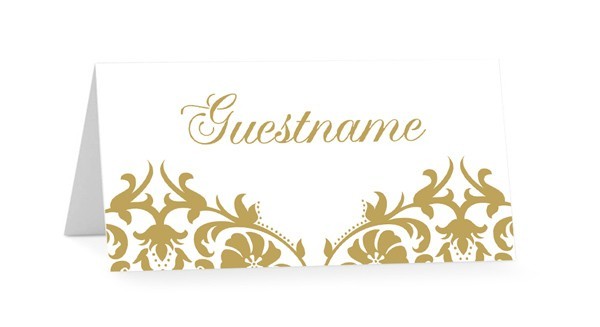 Patterned Naming Ceremony Placecards