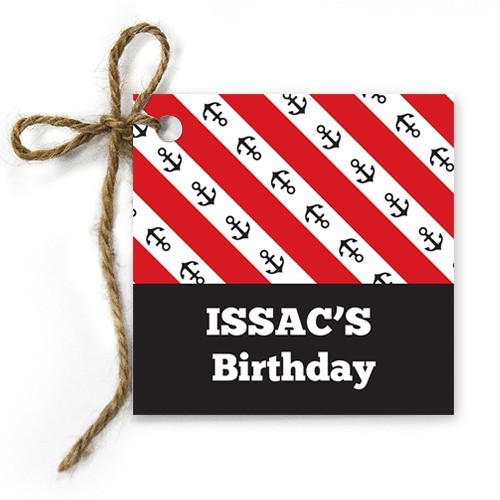 Pirate Flag Birthday Gift Tags