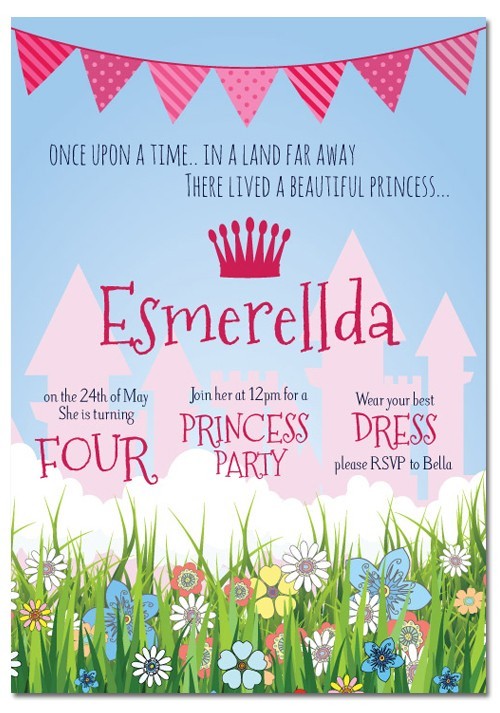 Princess Birthday Invitations