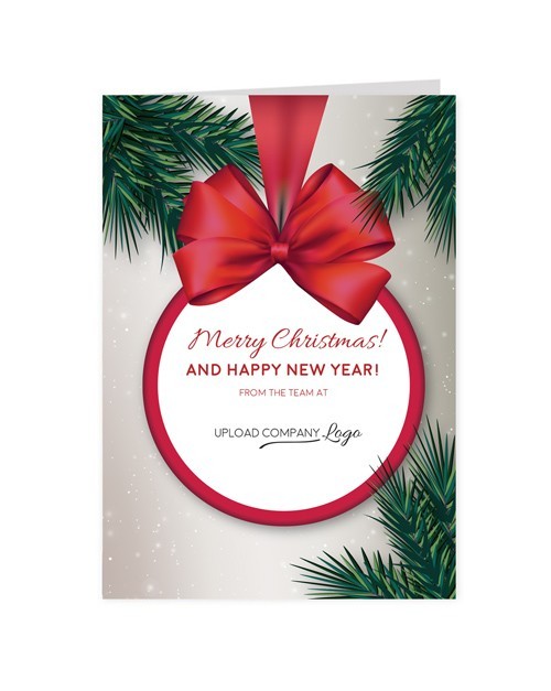 Red Ribbon Christmas Cards