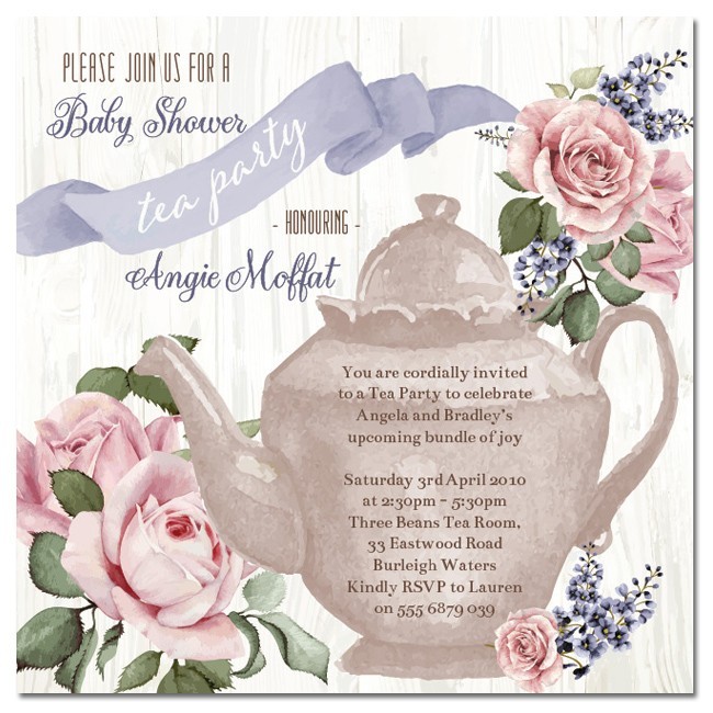 Rustic Tea Baby Shower