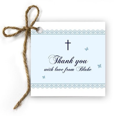 Simplicity Christening Gift Tags