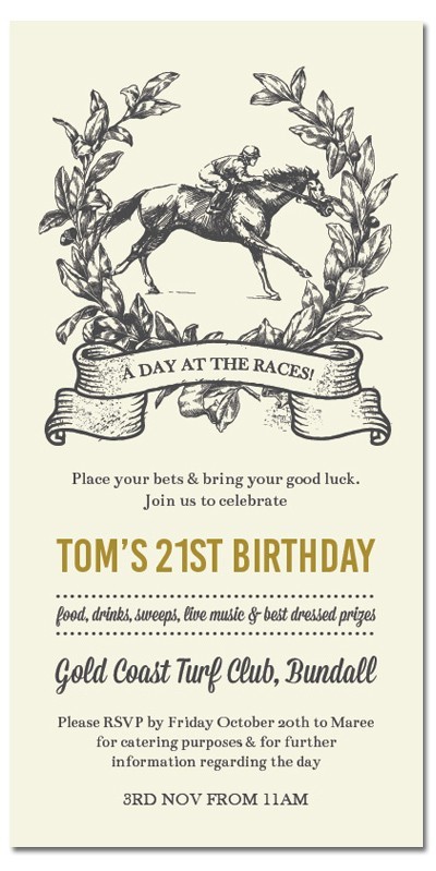 Sketched Horse Invitations