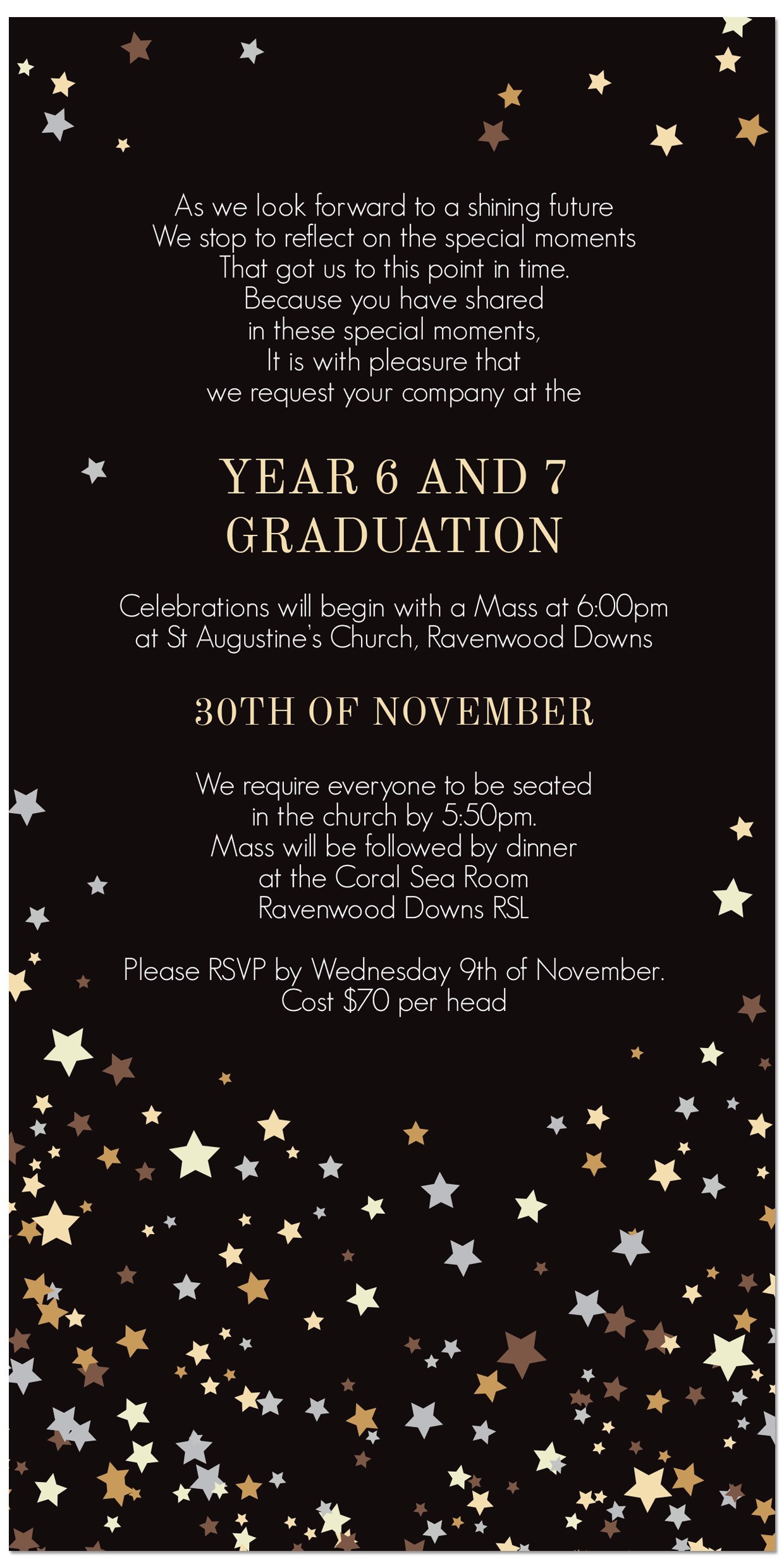 Starbright Graduation Invitations
