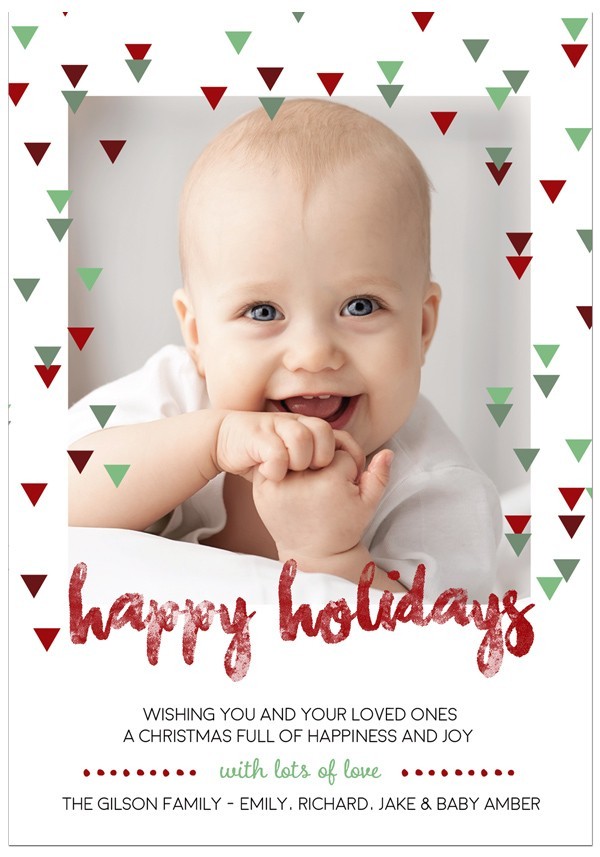 Triangular Holidays Christmas Cards