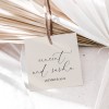 Neutral Modern Wedding Gift Tag