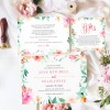 Watercolour Wedding Invitations Botanical