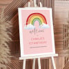 Rainbow Birthday Welcome Sign