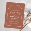 Terracotta Arch 21st Birthday Invitations