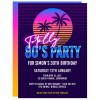 80s Birthday Invitations