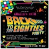 80s Party Invitations