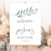 Adorable Printed Welcome Sign