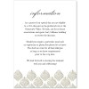 Art Deco Wedding Information Detail Cards