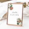 Australian Wedding Table Numbers