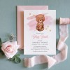 Bear Girl Baby Shower Invitations | Printed Australia