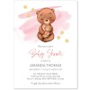Bear Baby Shower Invitations | Girl Baby Shower Designs