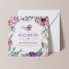 Beautiful Lilac Purple Floral Invitations